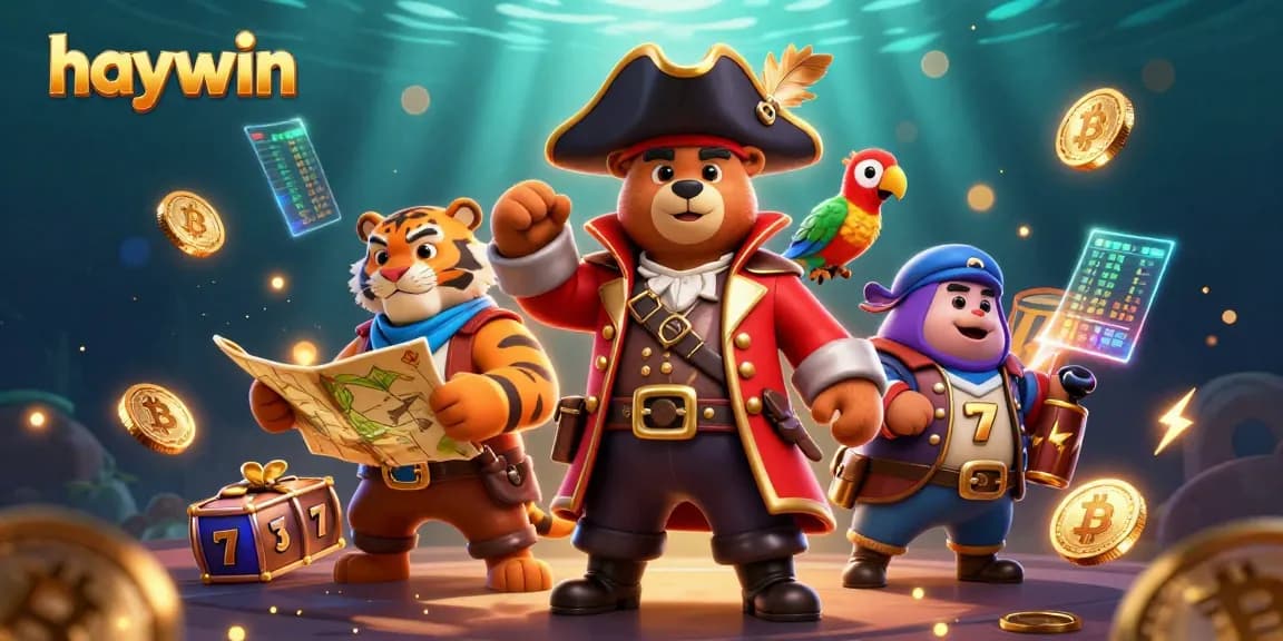 Experience thrilling gaming action with Haywin's vibrant casino illustration featuring colorful slots and champions.