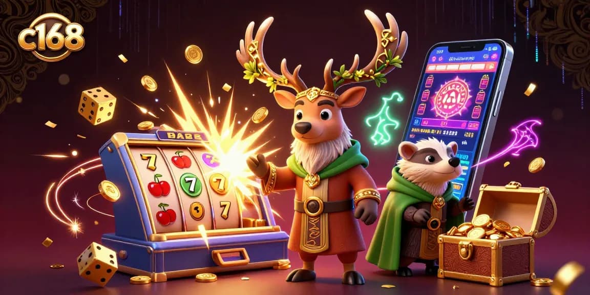 Spin the reels with c168 for a vibrant jackpot experience bursting with coins and excitement.