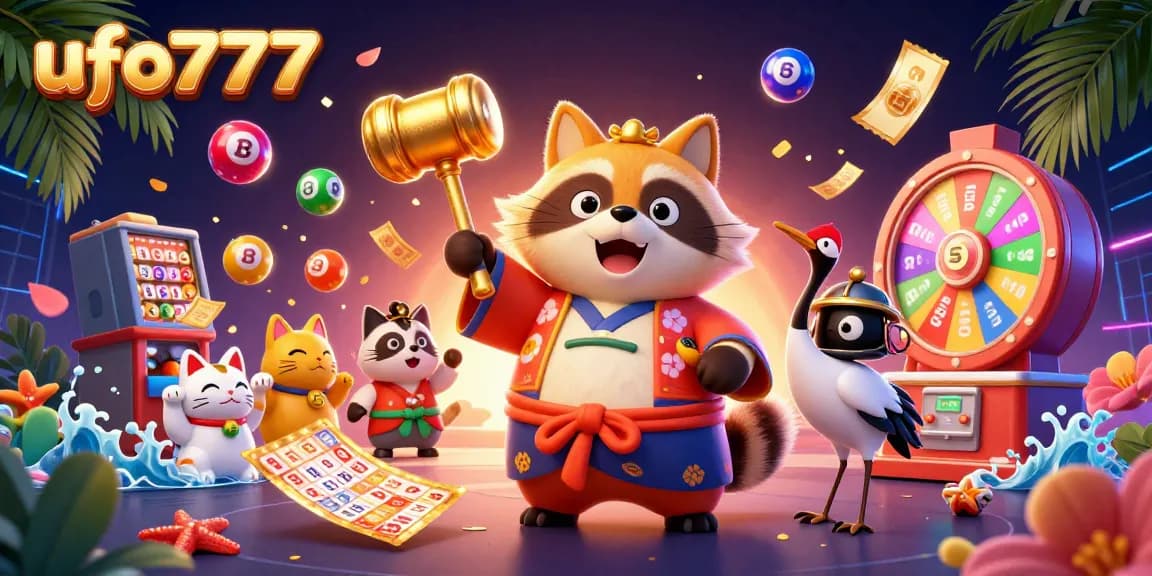 Experience vibrant gaming bursts in ufo777's lively carnival-inspired scene with rich visuals.