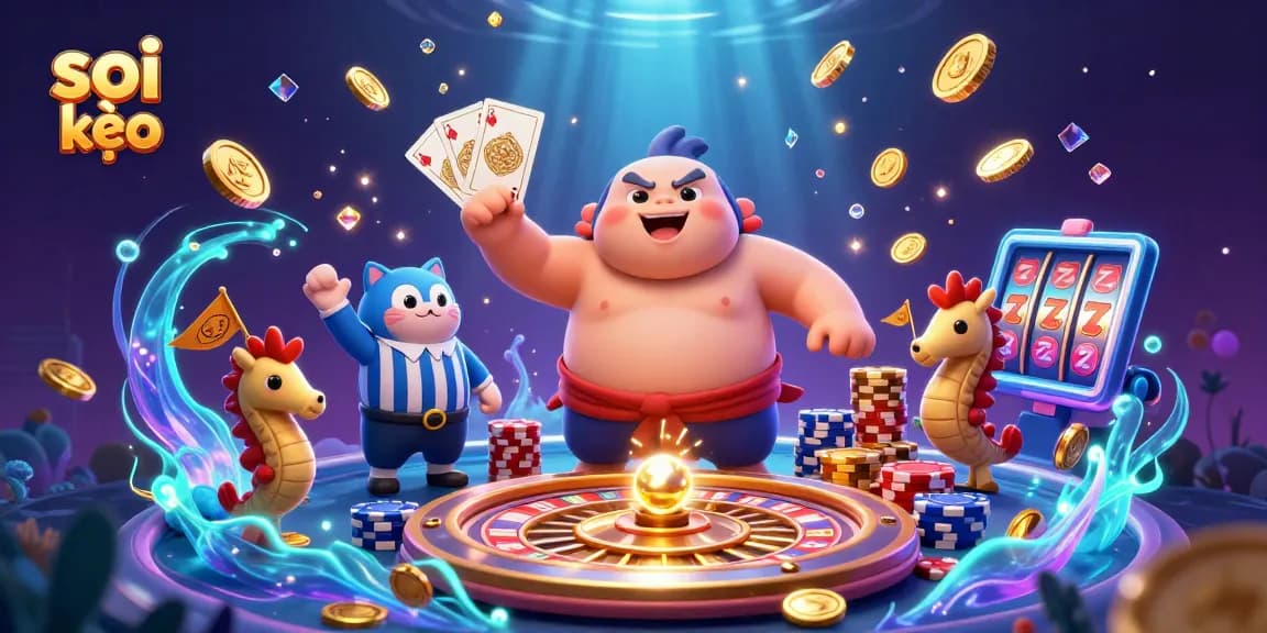 Experience thrilling soi kèo action with an underwater sports betting scene featuring dynamic characters.