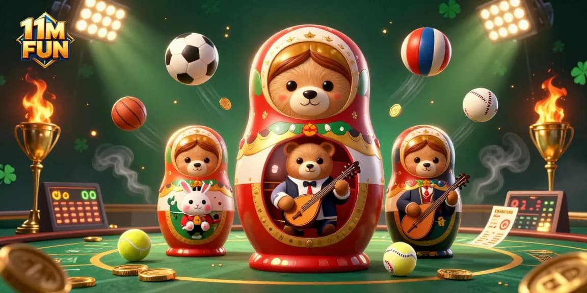 Play exciting casino games with 11M FUN featuring vibrant characters and dynamic elements.