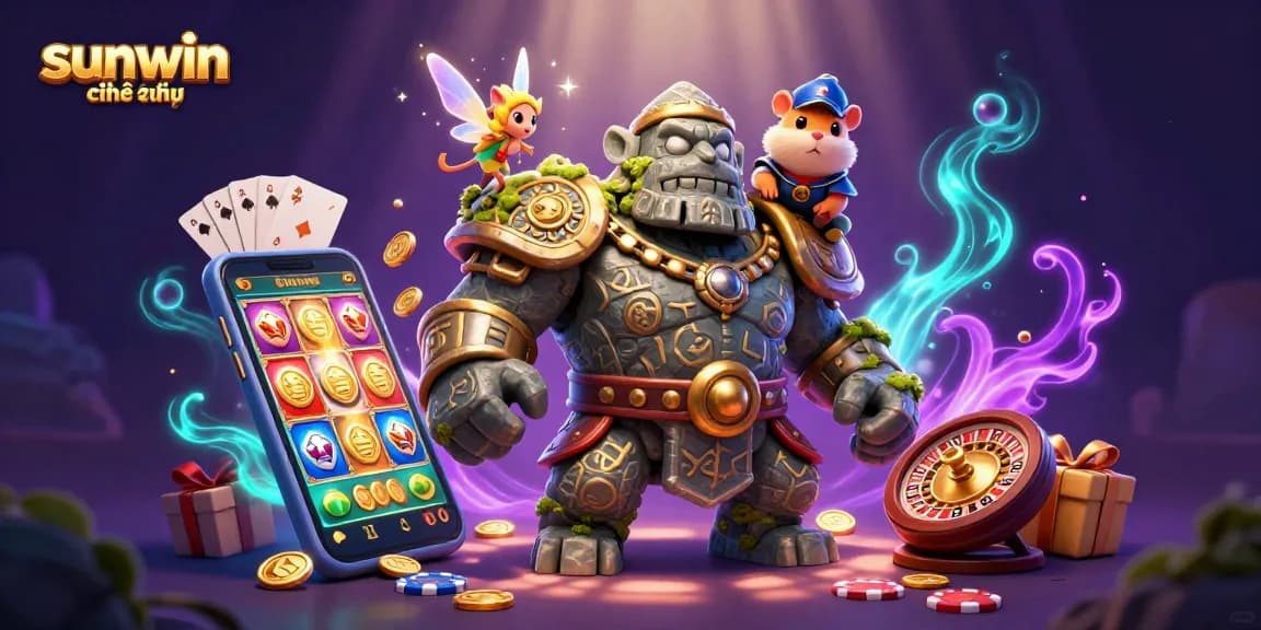 Experience the magic of sunwin chính thức with a dynamic 3D casino scene full of excitement.