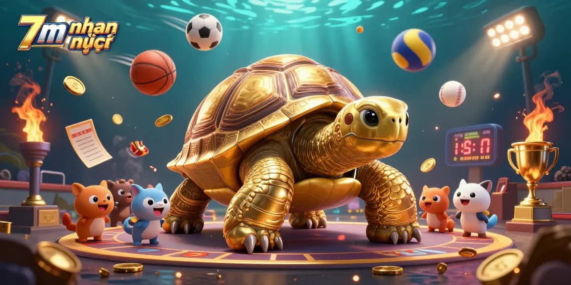 Experience 7m nhanh nhất with exciting sports betting displays and glowing game elements in this vibrant scene.
