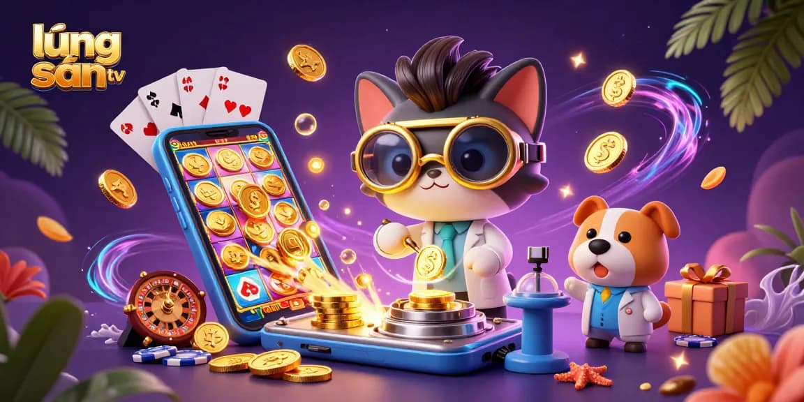 Experience lively gambling action with lương sơn tv's stunning scene of a mad scientist cat and dog in a casino lab.