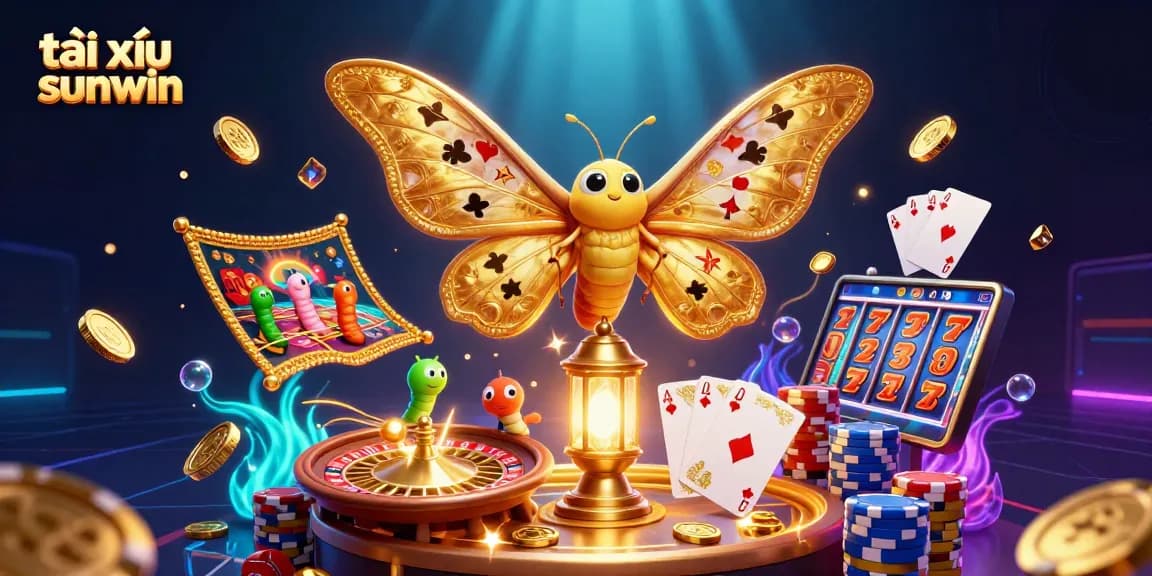 Tài xỉu sunwin offers an immersive gaming experience filled with colorful casino elements and energetic visuals.