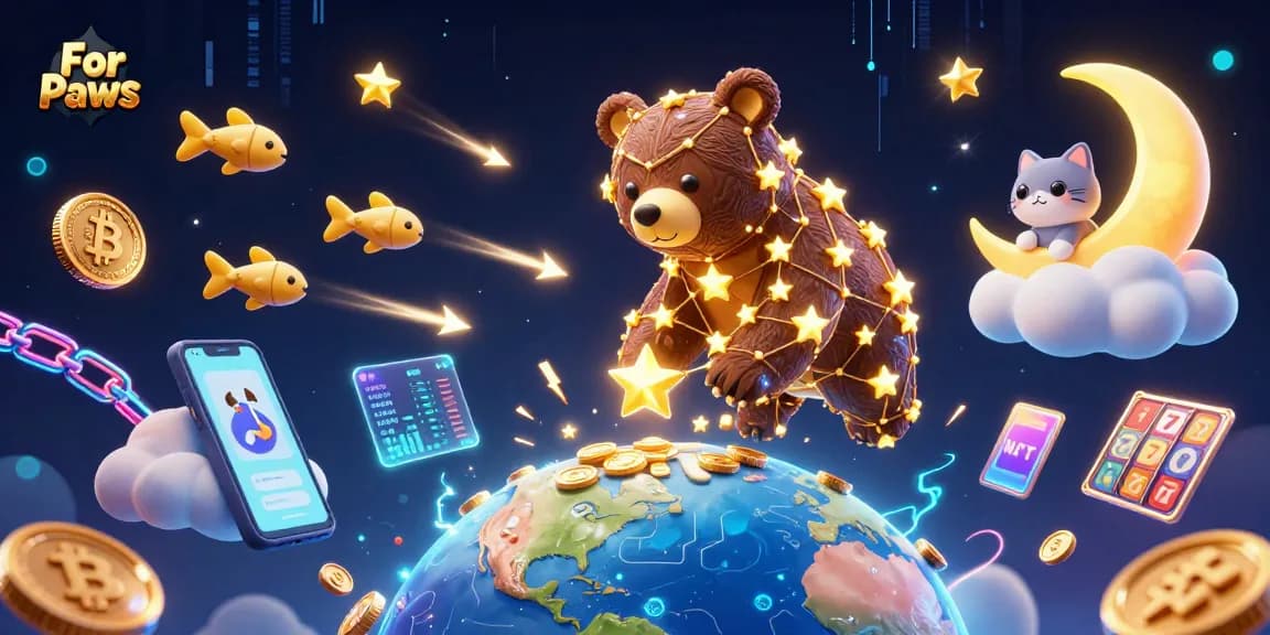 For Paws captivating scene of a constellation bear scooping coins amidst vibrant casino elements