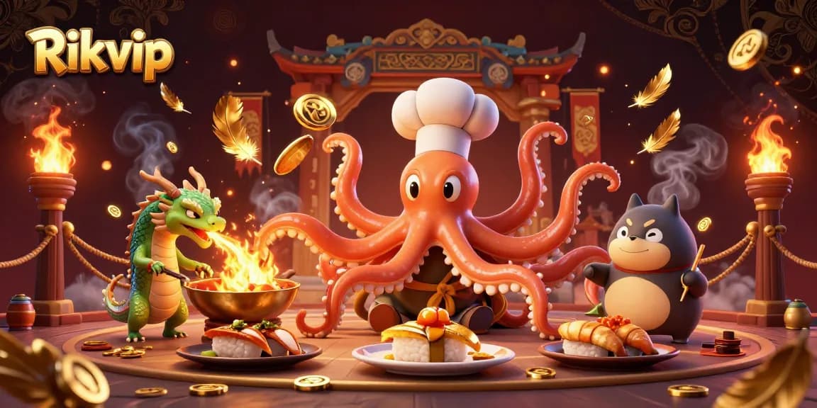 Engage with thrilling Rikvip casino gameplay featuring dynamic characters and gold elements.