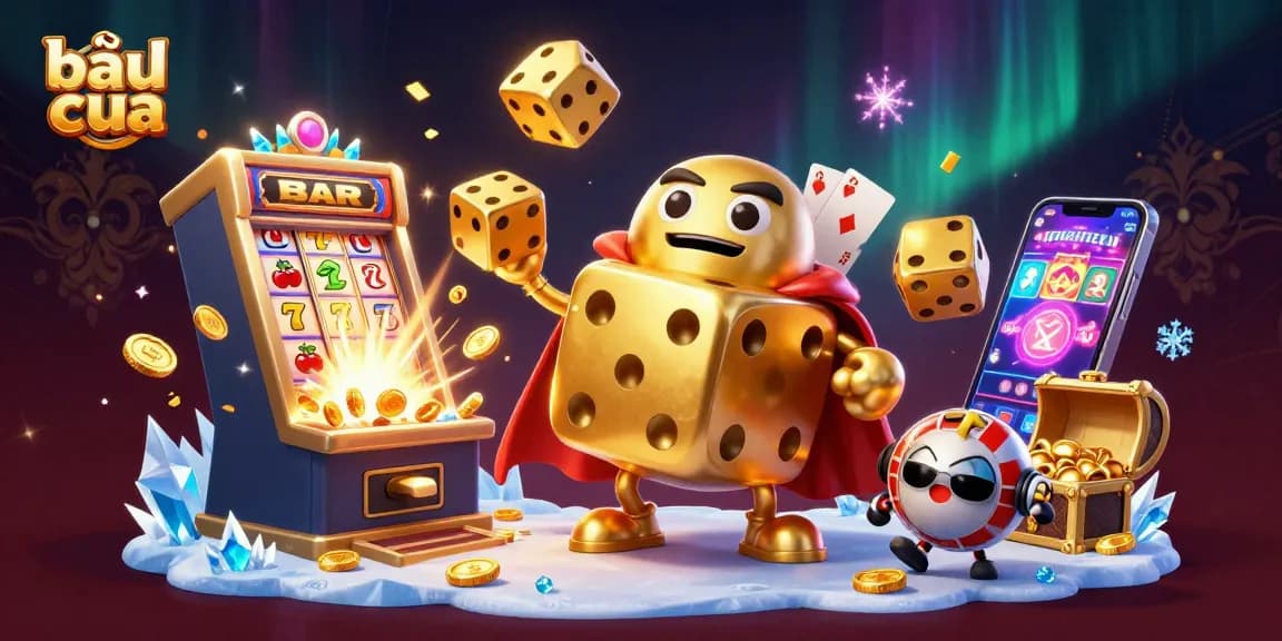 Engage with bầu cua fun through thrilling dice gameplay amid vibrant casino elements.