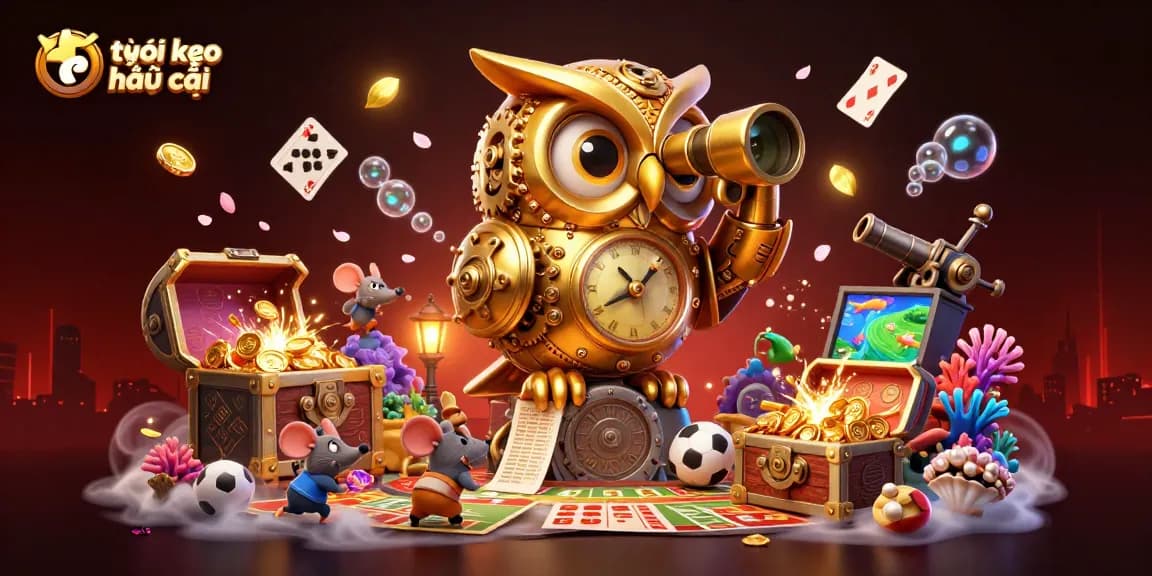 Engaging illustration depicting the thrilling world of tỷ lệ kèo nhà cái with vibrant sports betting elements.