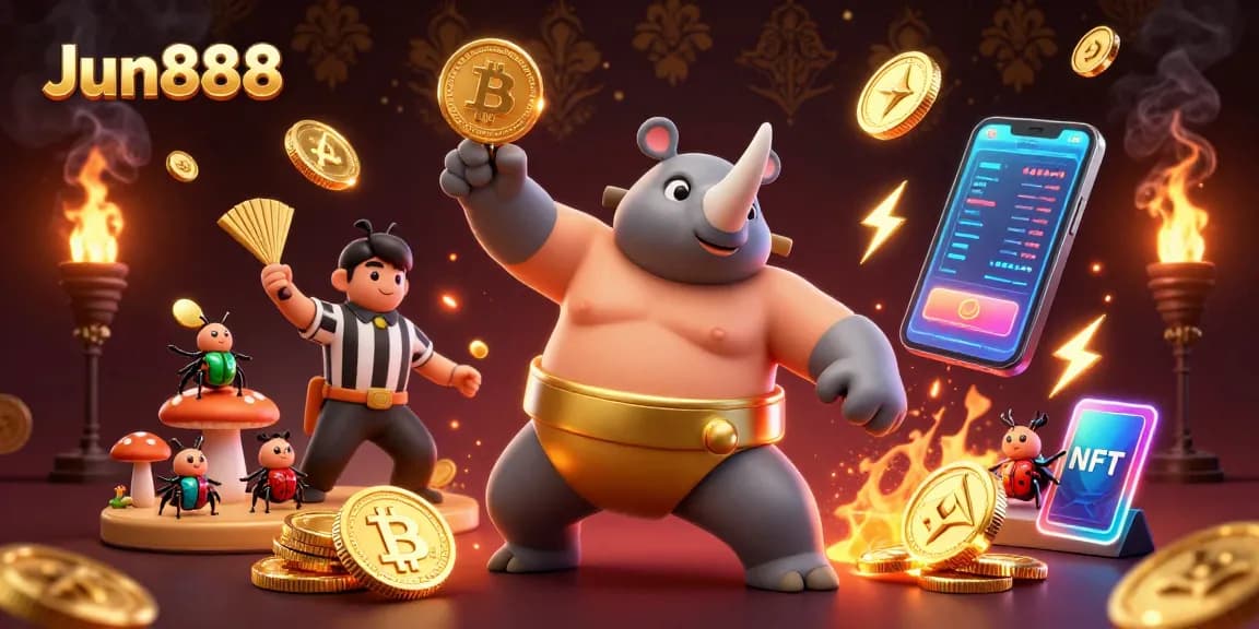 Experience thrilling gameplay at Jun888 with vibrant 3D casino elements and dynamic action.