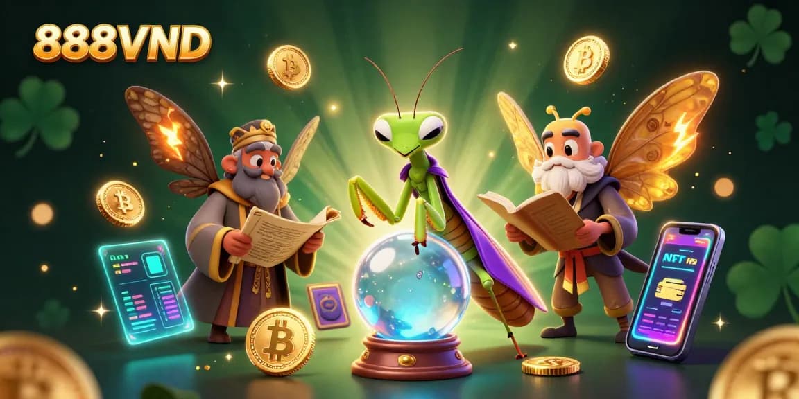 Experience thrilling 888VND gaming with engaging characters and vibrant casino elements.