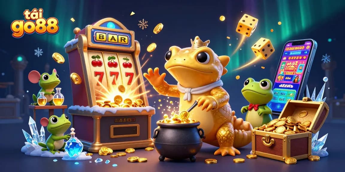 Play and win at tải go88 with a dynamic 3D casino adventure featuring gold and excitement.
