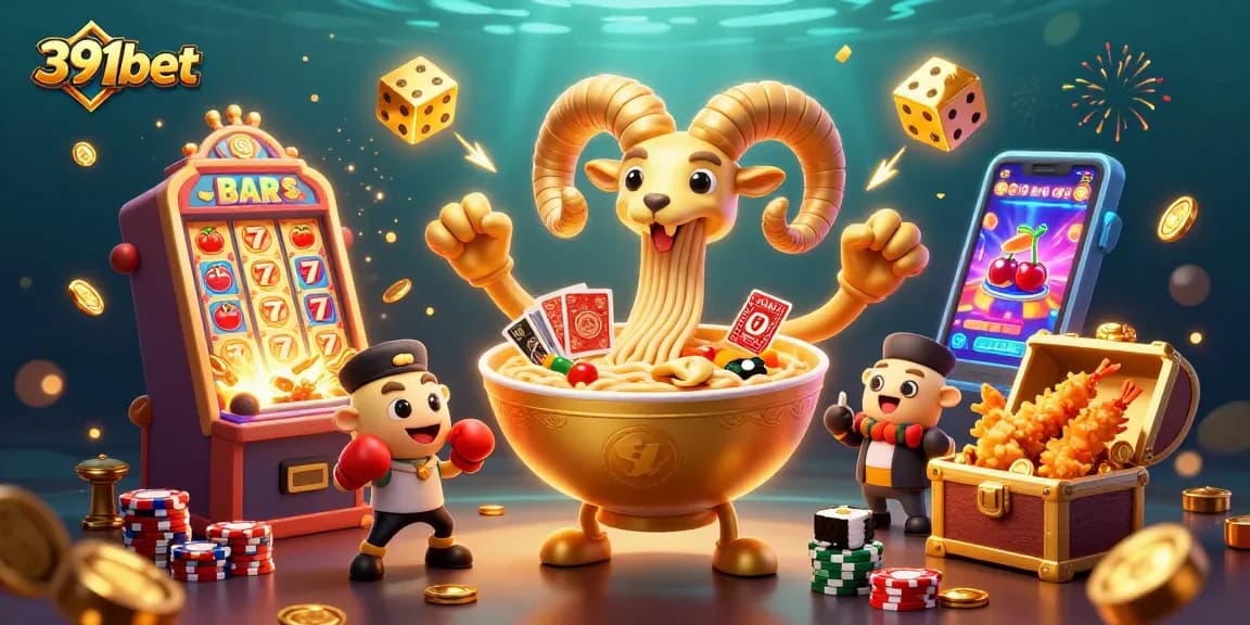 Play exciting games at 391bet with vibrant characters and thrilling casino elements.