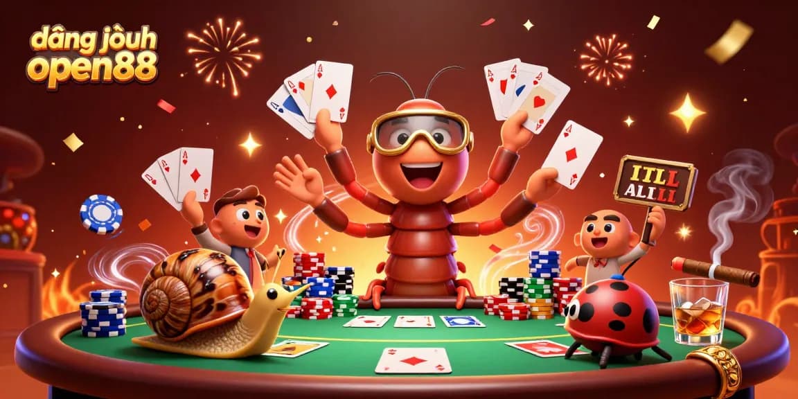 Experience the excitement of đăng nhập open88 with vibrant casino imagery showcasing playful characters and rich gaming elements.