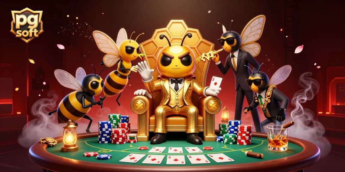 Engage with pg soft's dynamic gaming elements in a vibrant casino-themed illustration.