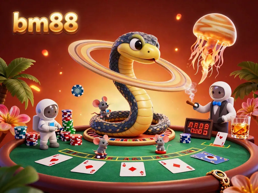 Experience thrilling bets with bm88 in a dynamic 3D casino scene featuring roulette and poker action.