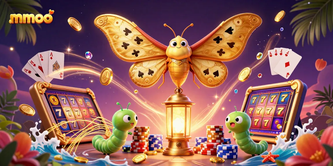 Experience the thrilling mmoo slots scene with golden reels and majestic characters.