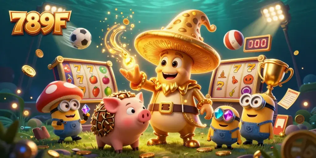 Experience 789F slots magic as a golden wizard and friends bring treasure and excitement to gaming.