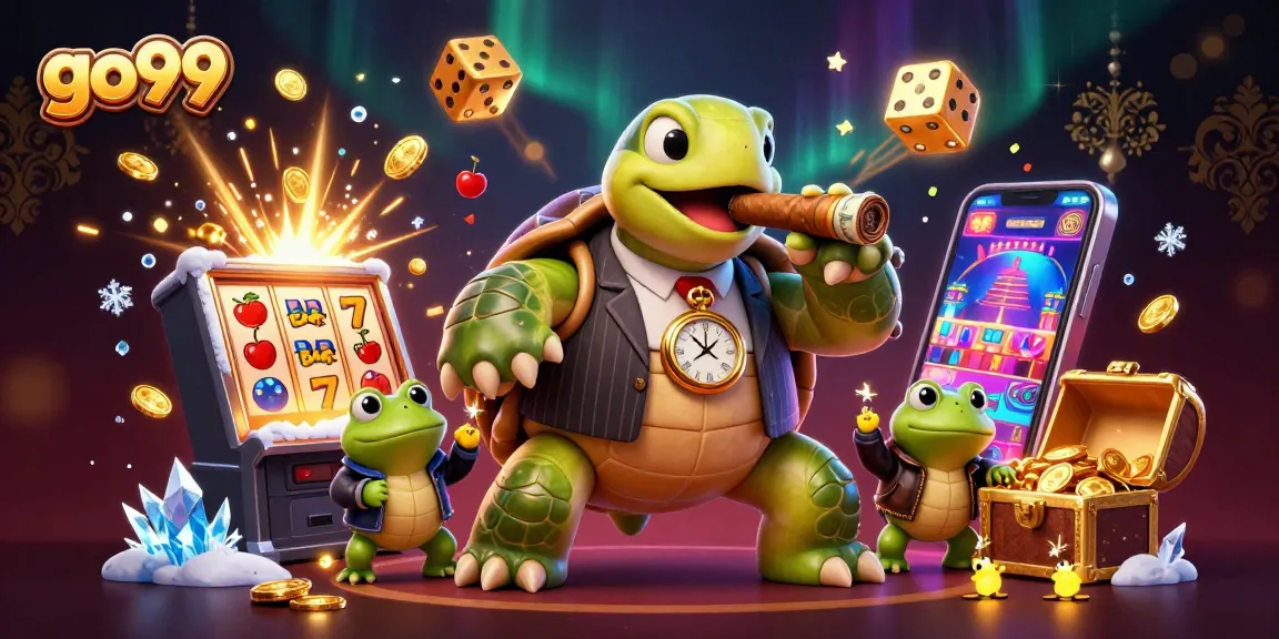 Engage in dynamic gaming with go99 featuring a turtle mobster and casino surprises.