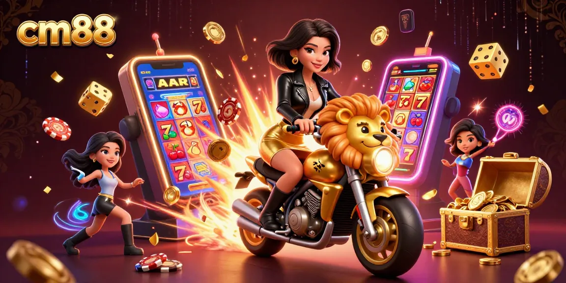 Experience the thrill of cm88 casino gaming with a vibrant 3D illustration showcasing excitement.