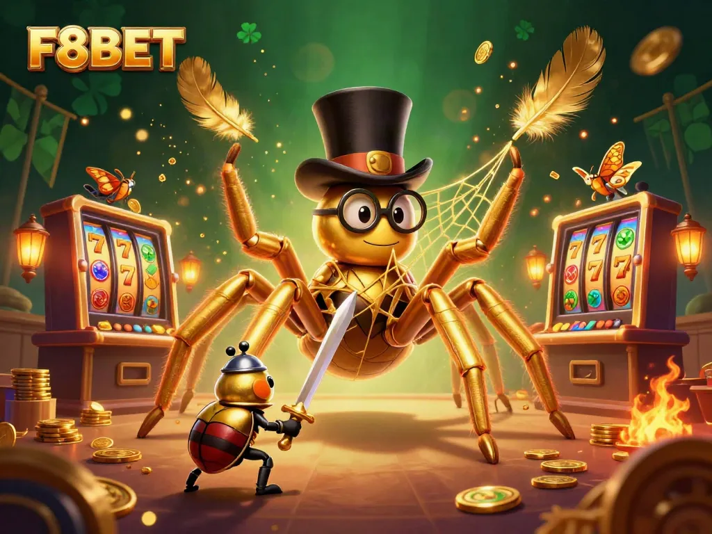 Experience thrilling wins with F8BET's immersive casino world featuring dynamic 3D illustrations.