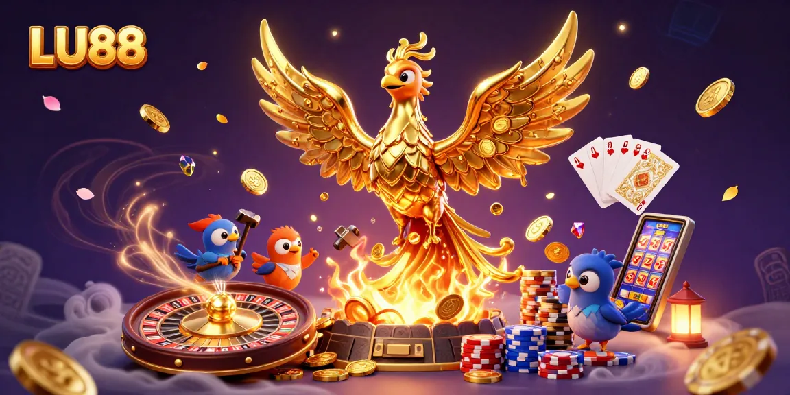 Engage with thrilling slots at LU88, where golden phoenixes rain cash and excitement!