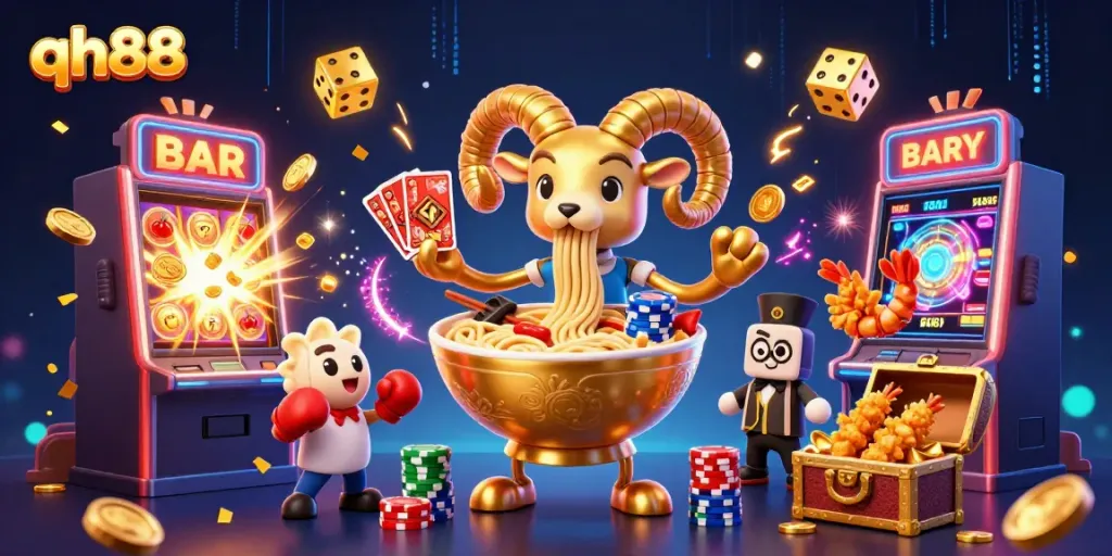 Engage in thrilling gameplay at qh88 with whimsical characters and dynamic casino elements.