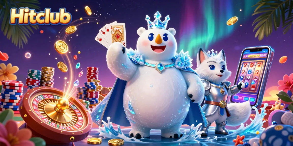 Hitclub players enjoy vibrant slot machines, casino elements, and engaging online gambling experiences.