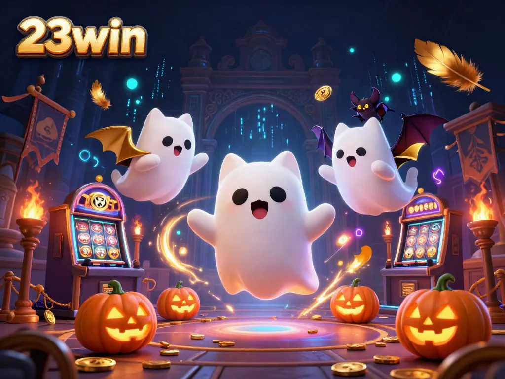 Experience the thrills of 23win with dynamic casino visuals and whimsical characters