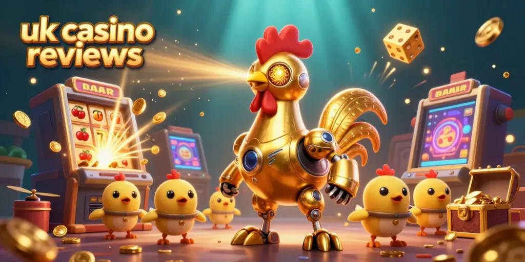 Experience the excitement of uk casino reviews with dynamic characters in a vibrant casino scene.