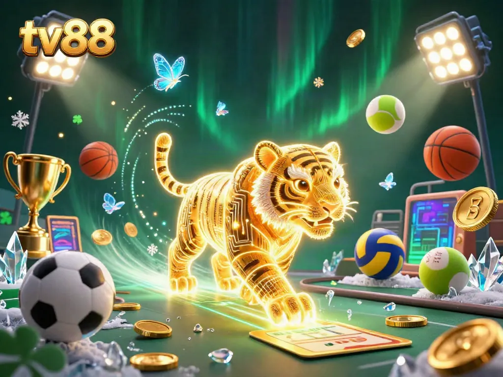 Experience thrilling gameplay at tv88 with immersive casino visuals, dynamic sports elements, and vibrant colors.