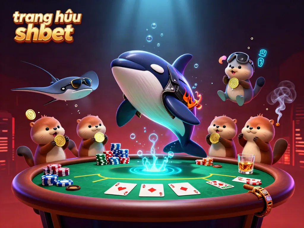 Experience thrilling gameplay at trang chủ shbet with a vibrant underwater casino scene featuring unique sea creatures.