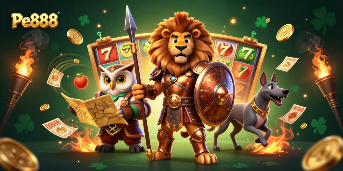Engage in the thrilling world of Pe888 with unique games, highlighted by dynamic 3D elements and characters.