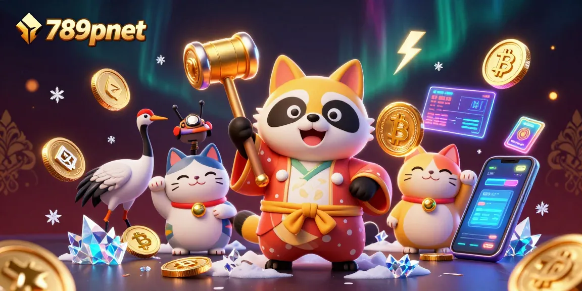 Experience thrilling wins with 789pnet, showcasing joyful characters in a vibrant casino scene.