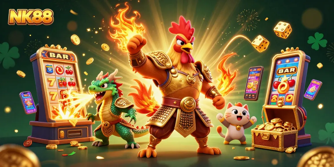 Play exciting slot games at NK88 to win big prizes in this vibrant casino atmosphere.