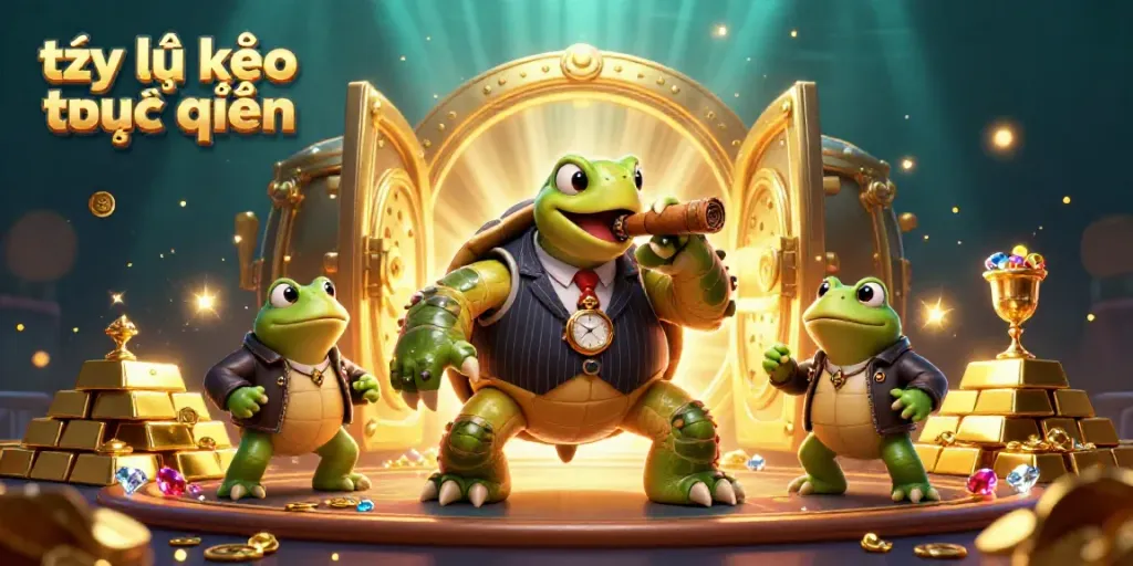 Experience the excitement of tỷ lệ kèo trực tuyến with vibrant casino imagery and dynamic characters.