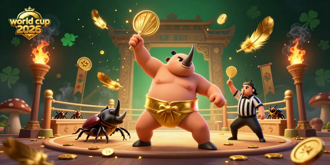 Engage with thrilling action at world cup 2026 as a beetle sumo champion triumphs amid flying coins.