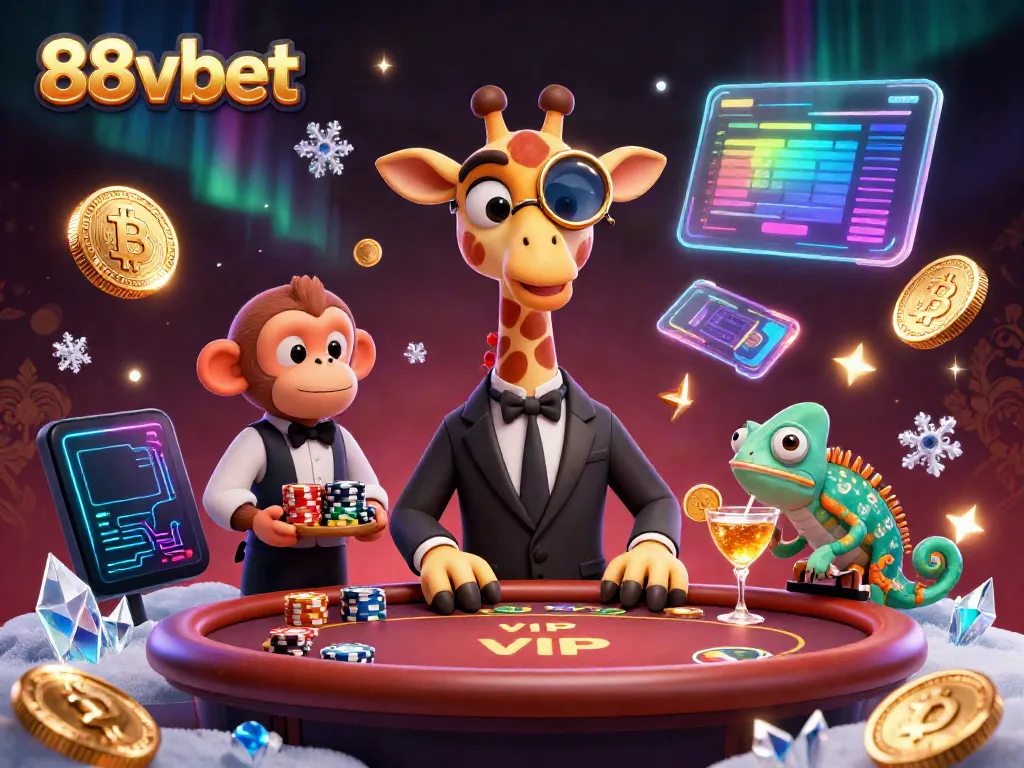 Engage with 88vbet’s vibrant gaming scene featuring a high-roller giraffe and dynamic casino elements.