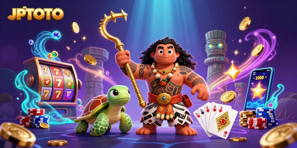 Experience JPTOTO with vibrant casino action featuring demigods, treasures, and slots magic.
