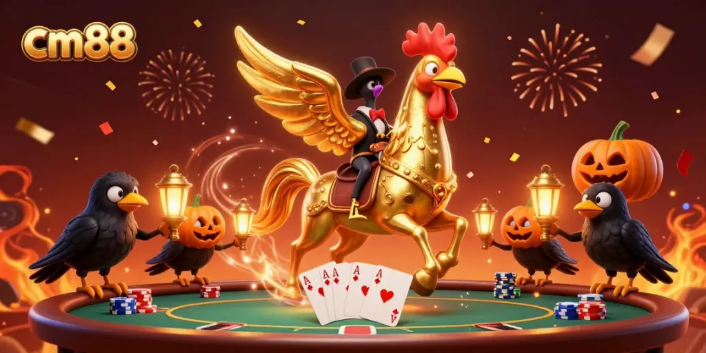 Experience cm88's thrilling night in a lavish casino with mystical characters and vibrant gameplay.