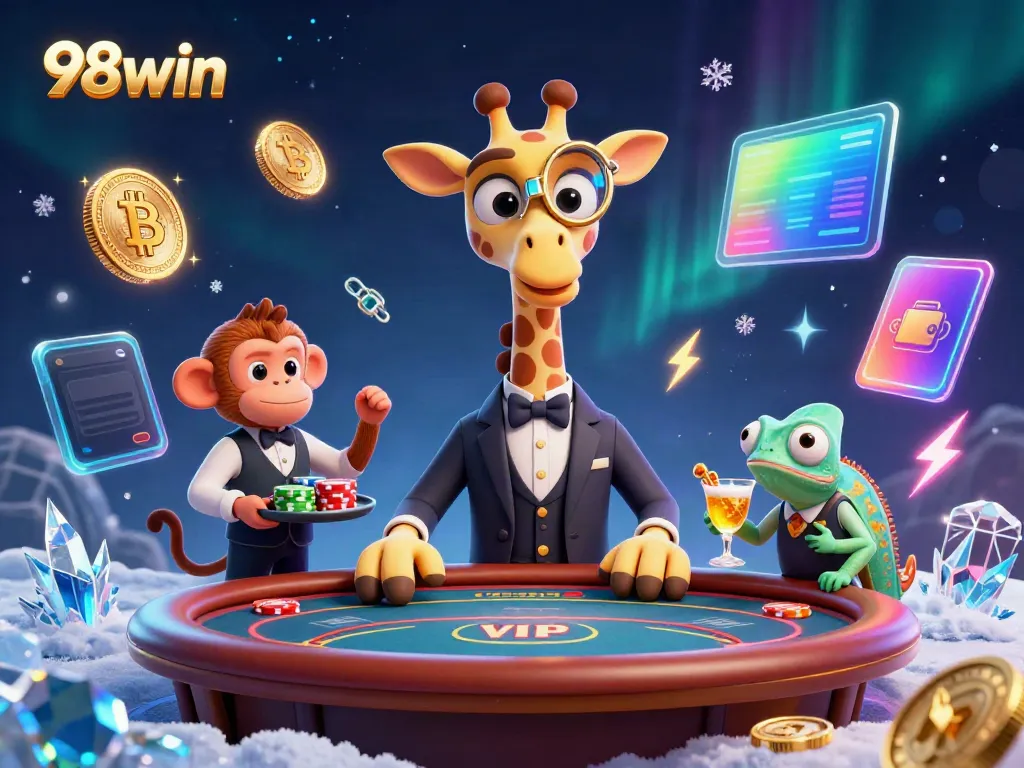 Experience thrilling wins at 98win with dynamic 3D casino animations and vibrant game features.
