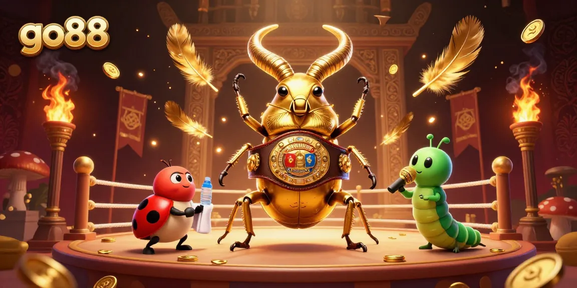 Engage in thrilling gameplay at go88, where glimmering golden stakes and vibrant characters collide in an exciting casino showdown.