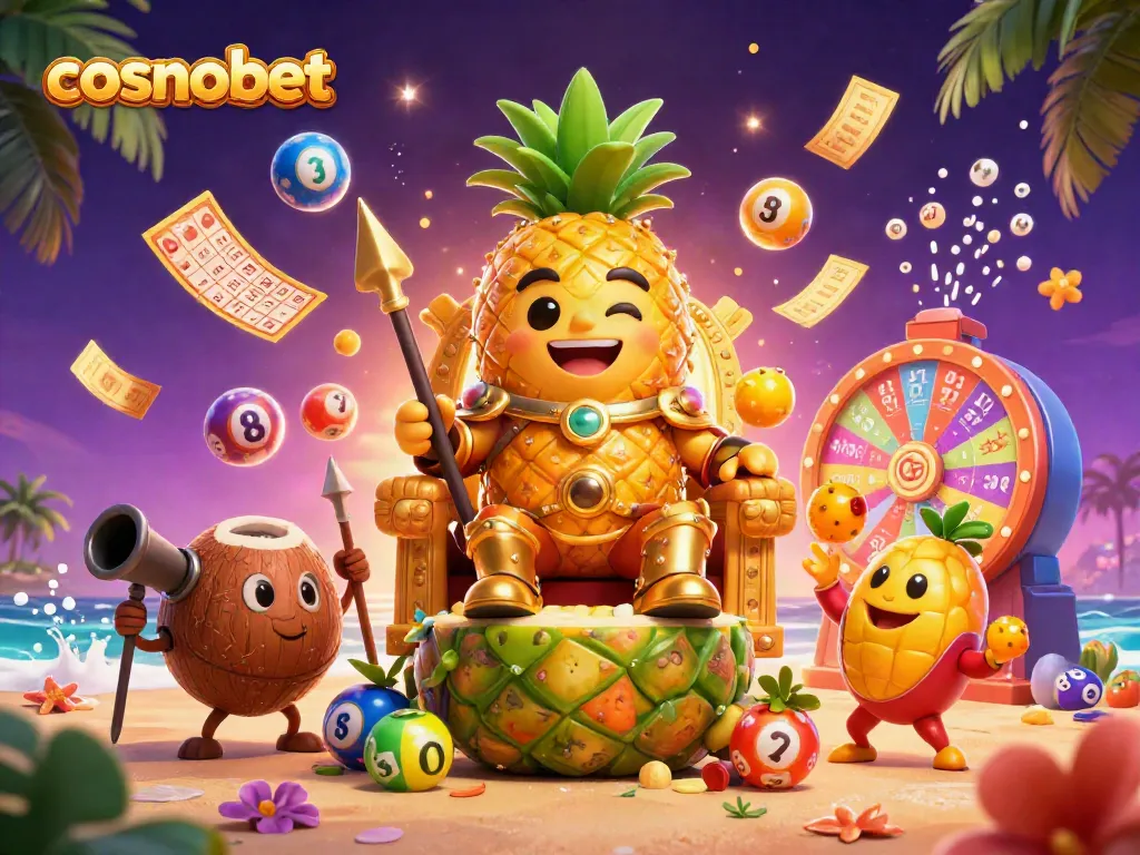 Experience exciting gameplay at cosmobet as the golden pineapple king assembles his casino kingdom.