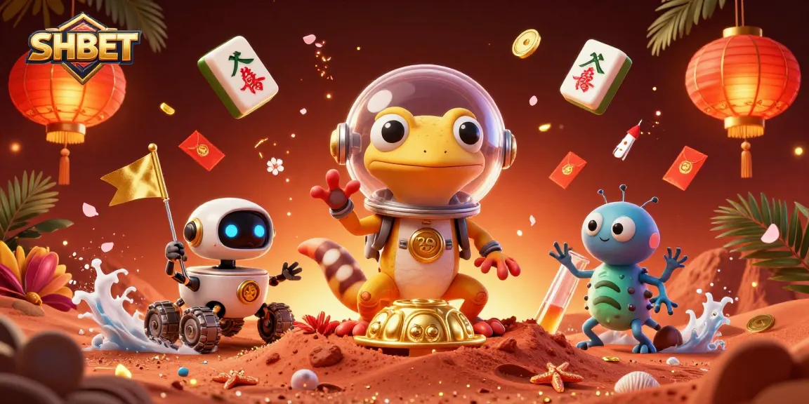 Engage with SHBET's thrilling Martian casino adventure, showcasing excitement and vibrant gaming elements.