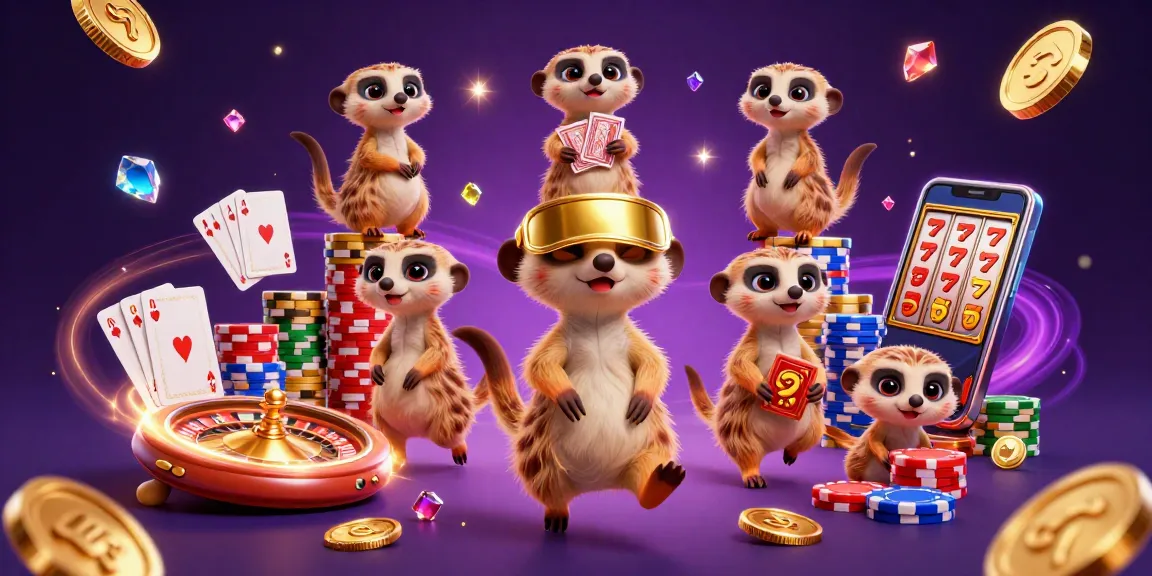 Engage with the exciting world of 88ibet's casino operations featuring animated meerkats in a vibrant scene.