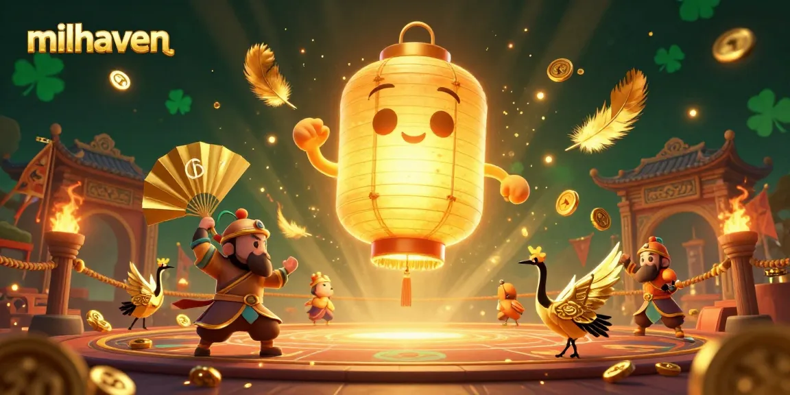 Engage with milhaven's vibrant world as golden lantern spirits illuminate a bustling casino atmosphere.