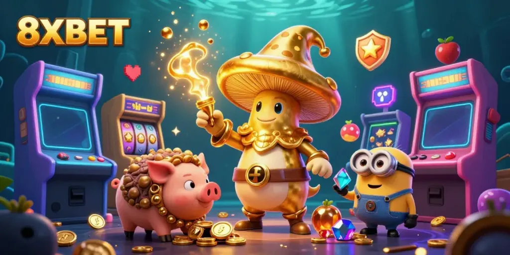 Engage with exhilarating 8XBET gameplay as magical elements and riches immerse players in an electrifying casino adventure.