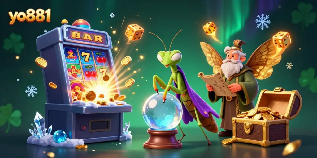 Engage with yo881's vibrant casino experience featuring enchanting characters and thrilling slot machine wins.
