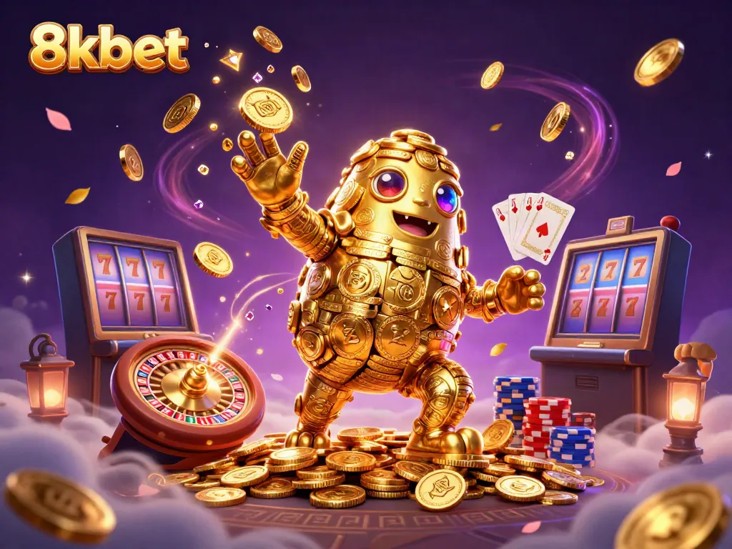 Engage in thrilling gameplay with 8kbet's dazzling casino games and vibrant animations.