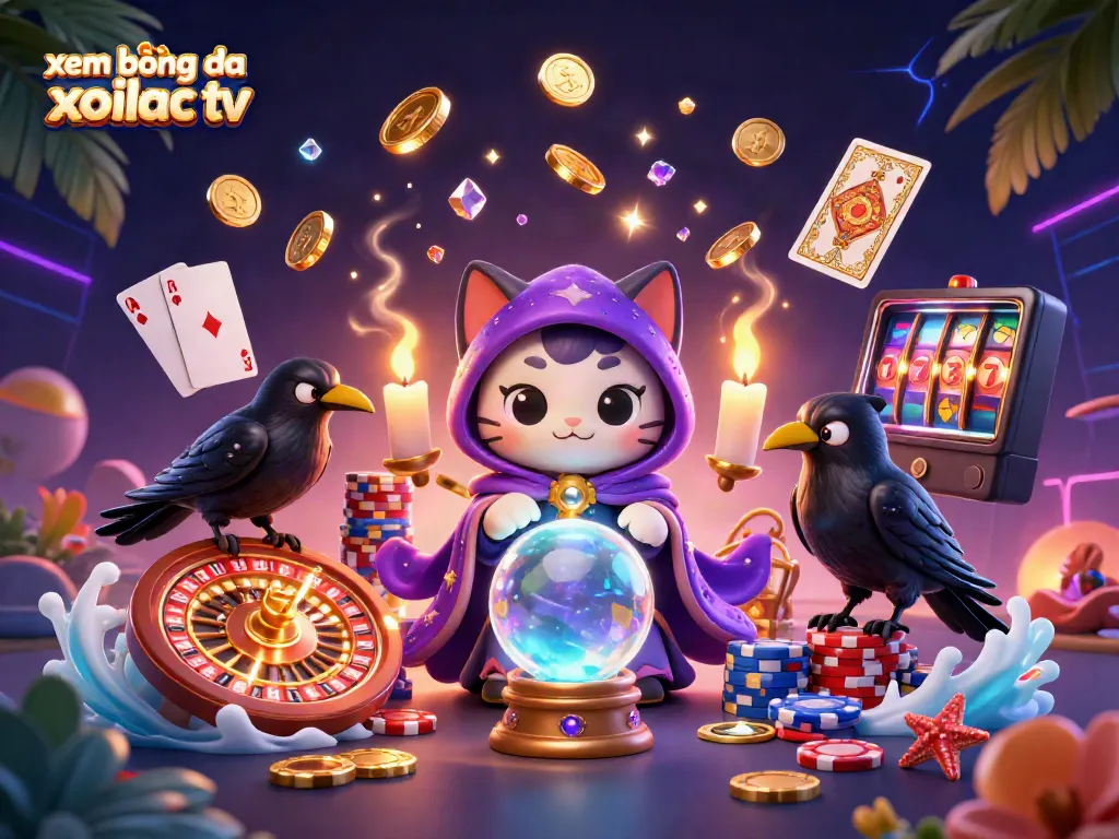 Engage with xem bóng đá xoilac tv's lively online casino scene featuring mystical characters and vibrant betting elements.